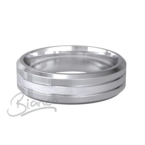 Special Designer Platinum Wedding Ring Pietas 